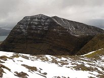 Looking back to Tom na Gruagaich Looking back to Tom na Gruagaich