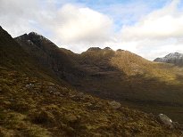 The Horns of Alligin now clear of snow The Horns of Alligin now clear of snow