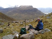Snack stop with a view of Liathach Snack stop with a view of Liathach