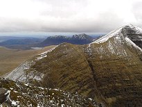 The ridge from Tom na Gruagaich to Sgurr Mhor The ridge from Tom na Gruagaich to Sgurr Mhor
