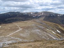 Looking back towards Beinn a Looking back towards Beinn a