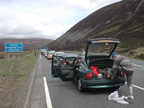 The hold-up at Drumochter The hold-up at Drumochter