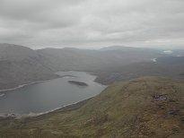 Looking back down to Loch Quoich Looking back down to Loch Quoich