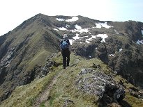 The summit from Stob a The summit from Stob a