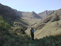 Heading into Coire Dhorrcail Heading into Coire Dhorrcail