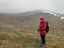 Ruth, with Meall Corranaich behind Ruth, with Meall Corranaich behind