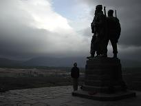Howard at the Commando Memorial Howard at the Commando Memorial