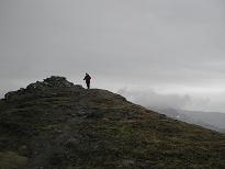 Ruth arrives at a false summit - but we Ruth arrives at a false summit - but we
