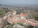 Looking down on Mazaugues from the castle Looking down on Mazaugues from the castle
